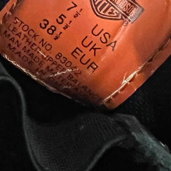 Harley-Davidson vintage Tatum Leather Chunky Moto Shoes Loafers - NWOT Y2K - Picture 10 of 11